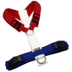 BUMER MULTICOLOR NIEDERLANDE Hundegeschirr, gepolstert ohne geteilten Bruststeg, Größe XXS, Ringe: silberfarbig (Edelstahl), Schnallen: schwarz